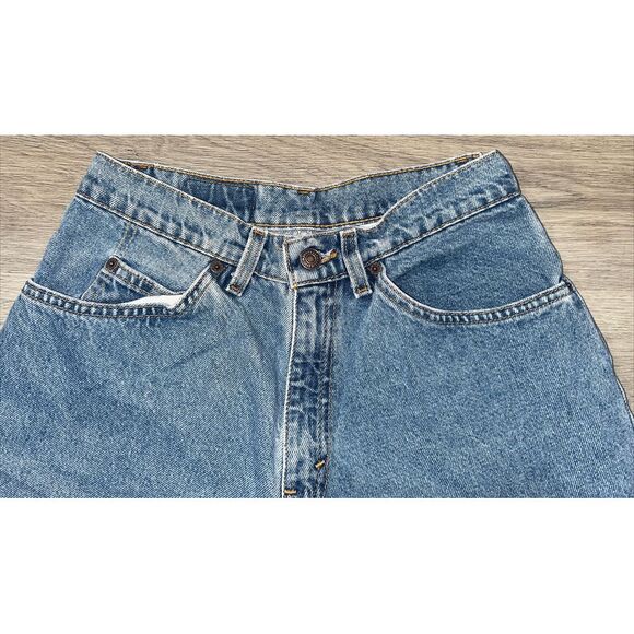 Vintage Levi's 562 Loose Fit Student Orange Tab Denim Jean Shorts 29 Made in USA - Picture 7 of 11